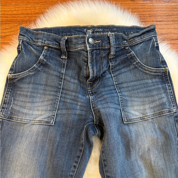 GAP 6/28R Skinny Medium / Dark Wash Denim With Pockets - Picture 2 of 4
